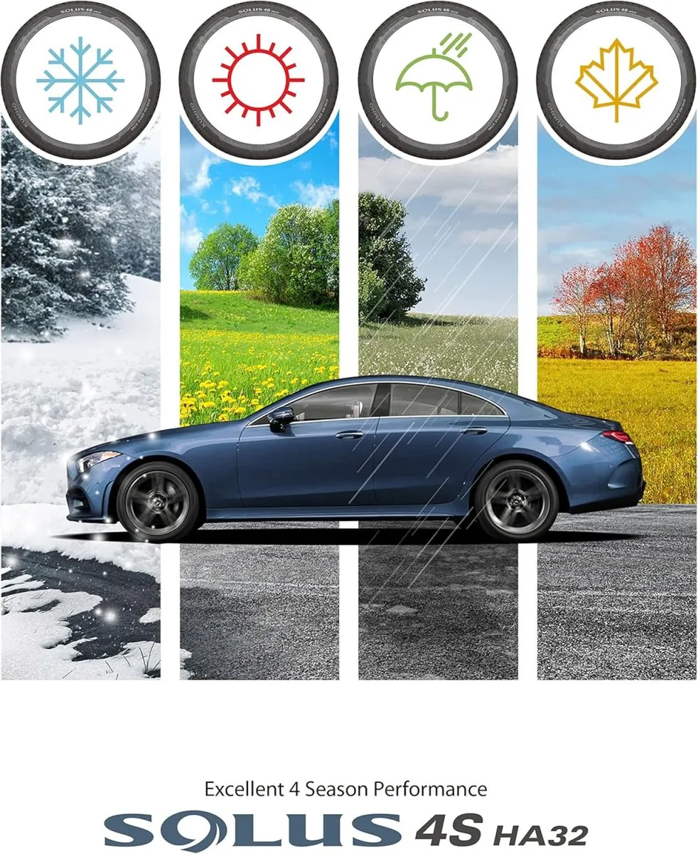 Kumho 205/55 R16 91H Solus HA32 M+S PKW Ganzjahresreifen, 205/55R16 91H - M+S/3PMSF — Bild 3
