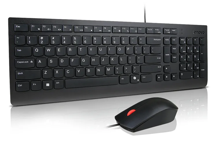 Lenovo Essential Wired Combo - Tastatur-und-Maus-Set - TL: Nordisch, QWERTY - Nordisch, Ansicht 4