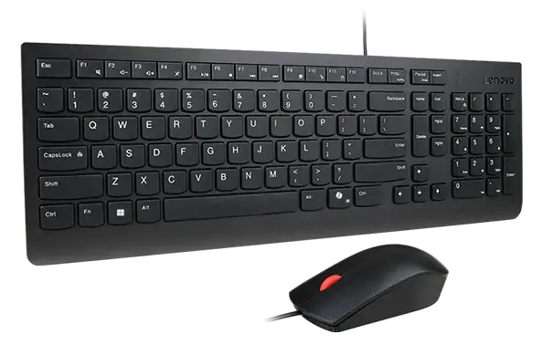 Lenovo Essential Wired Combo - Tastatur-und-Maus-Set - TL: Nordisch, QWERTY - Dänisch, Ansicht 2