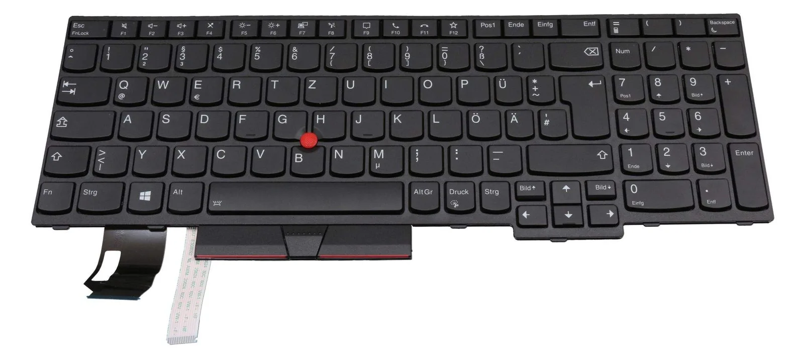 Lenovo Primax - Ersatztastatur Notebook - mit Trackpoint, UltraNav - TL: Deutsch, QWERTZ - schwarz ThinkPad T15, Ansicht 2