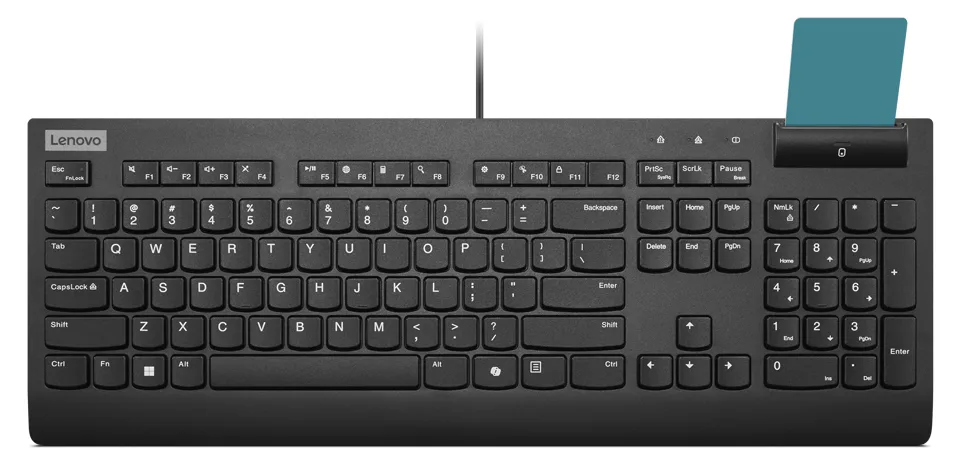 Lenovo Smartcard Wired Keyboard II - Tastatur - TL: Deutsch, QWERTZ, Ansicht 2