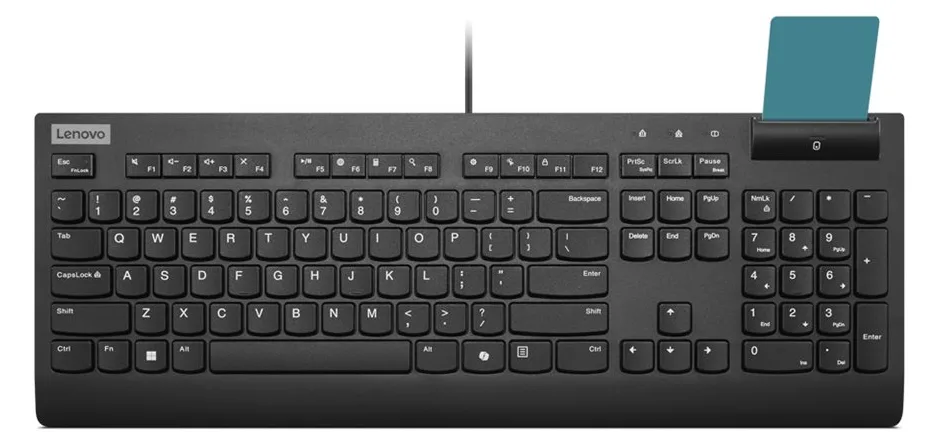 Lenovo Smartcard Wired Keyboard II - Tastatur - TL: Deutsch, QWERTZ, Ansicht 4