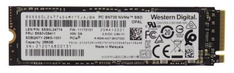 Lenovo Toshiba - SSD - verschlüsselt - 256 GB - intern