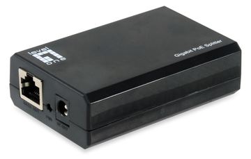 LevelOne Gigabit IEEE802.3bt PoE Splitter - IEEE 802.3af - 10/100/1000Base-T(X) - Schwarz - China - 12V - 24V - 60 W von LumaTech