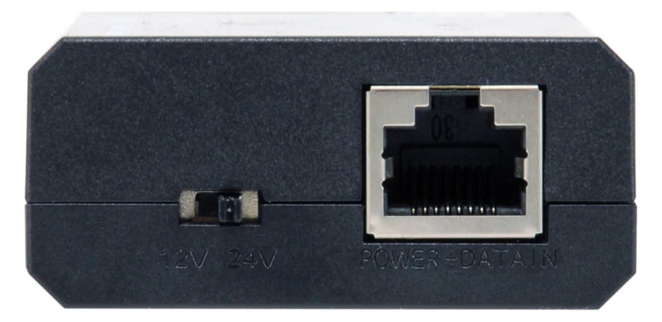 LevelOne Gigabit IEEE802.3bt PoE Splitter - IEEE 802.3af - 10/100/1000Base-T(X) - Schwarz - China - 12V - 24V - 60 W, Ansicht 4