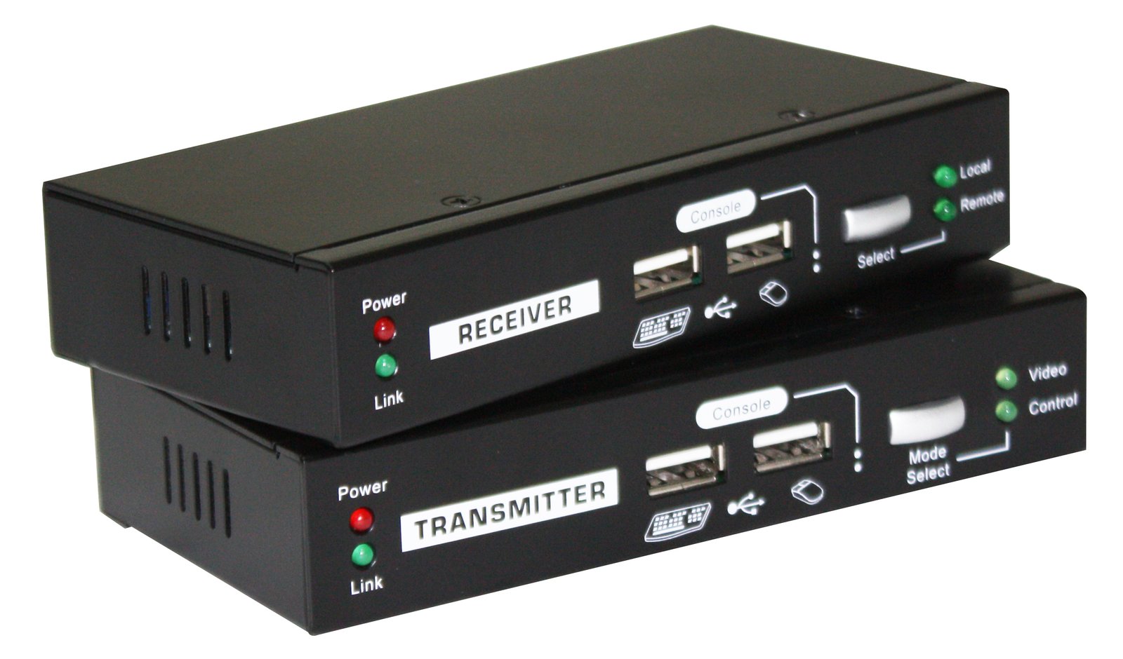 LevelOne KVM over Cat.5 Extender - Sender und Empfänger - Kabelgebunden - 100 m - Cat5 - Cat5e - 1920 x 1200 Pixel