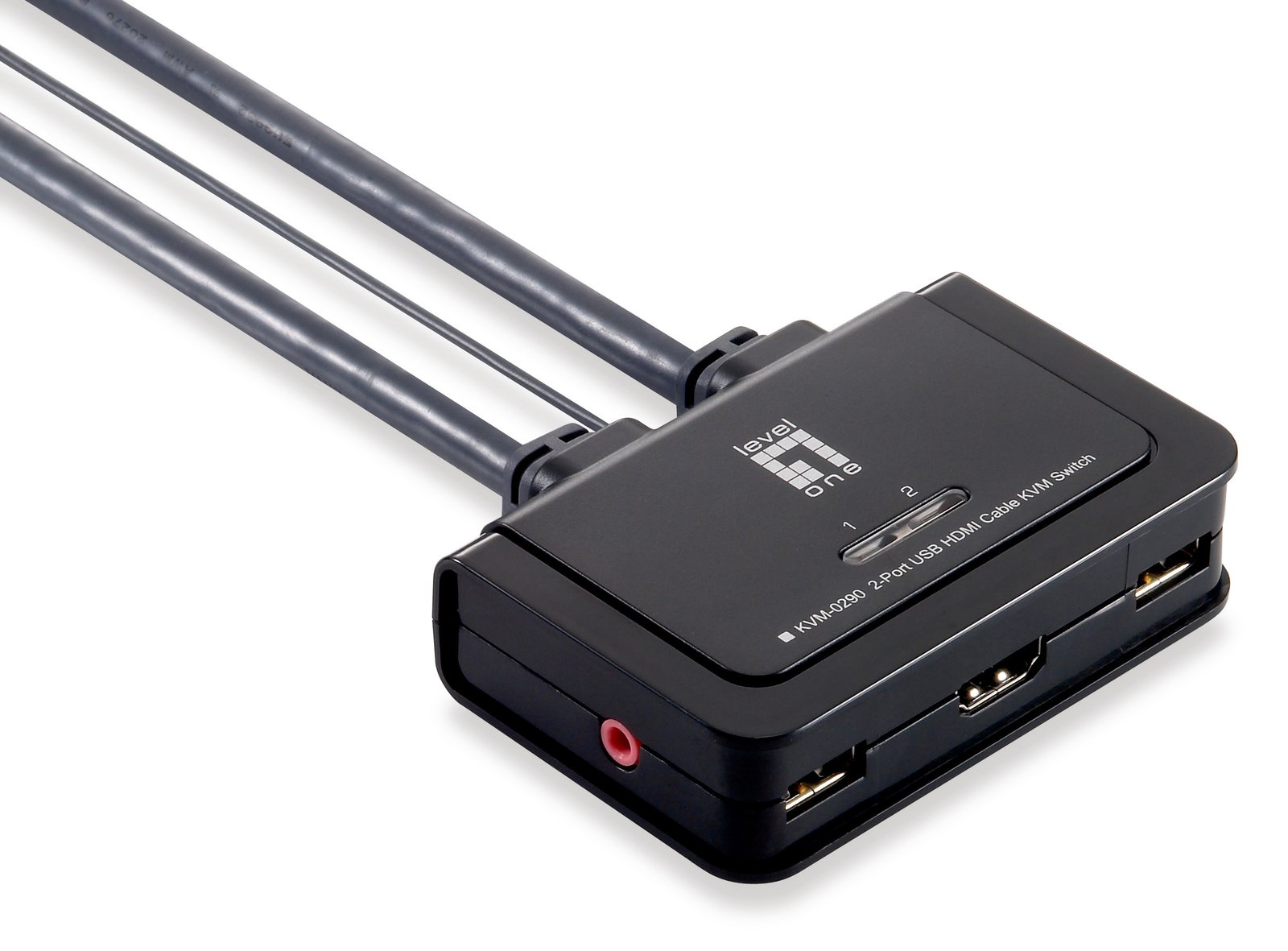 LevelOne KVM-0290 - KVM-Switch - 2 x KVM port(s) von LumaTech