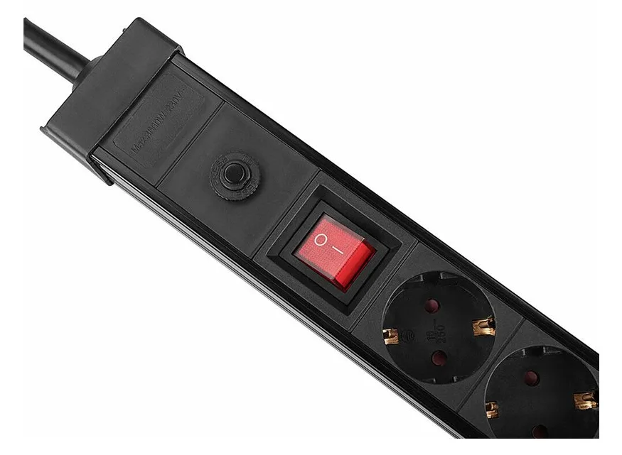 Lindy Steckdosenleiste - Wechselstrom 250 V - schwarz 8, Ansicht 2