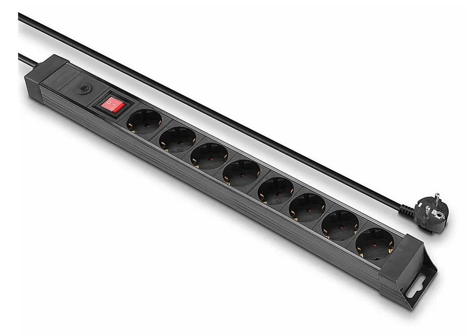 Lindy Steckdosenleiste - Wechselstrom 250 V - schwarz 8, Ansicht 3