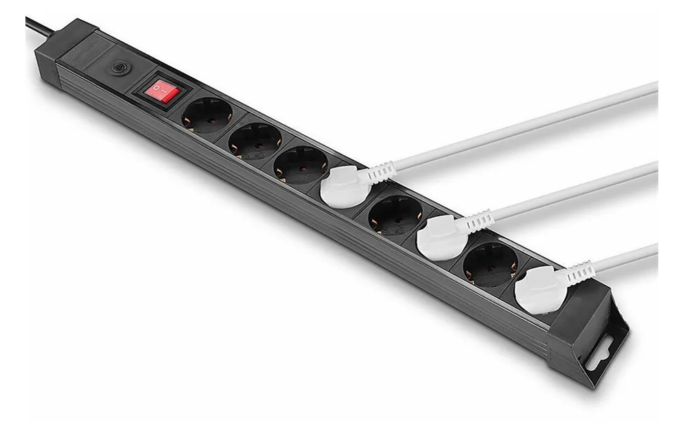 Lindy Steckdosenleiste - Wechselstrom 250 V - schwarz 8, Ansicht 4