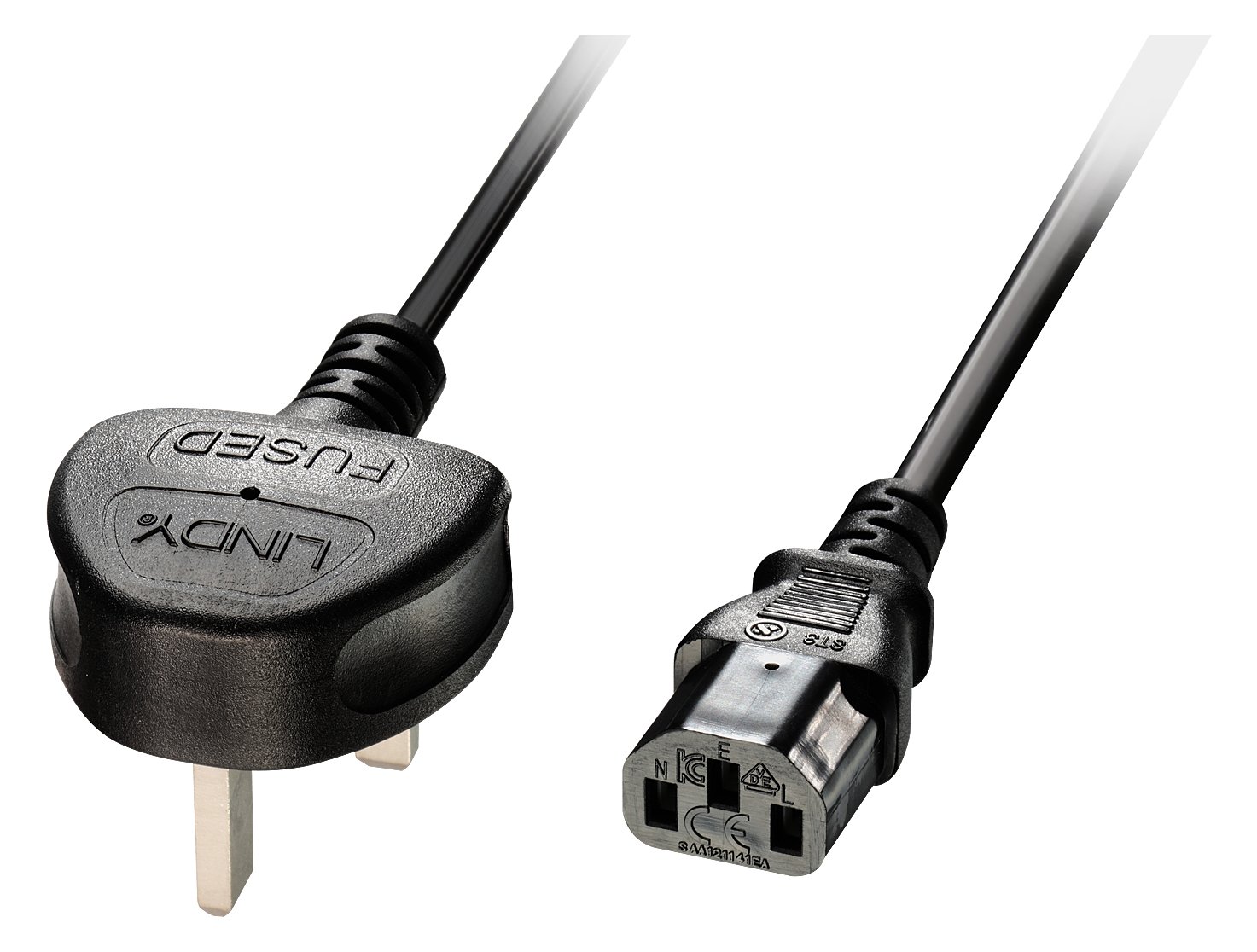 Lindy Stromkabel - power IEC 60320 C13 zu BS 1363 (M)