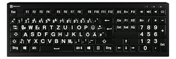 Logickeyboard Largeprint ASTRA 2 - Tastatur - hintergrundbeleuchtet - TL: Deutsch, QWERTZ von LumaTech