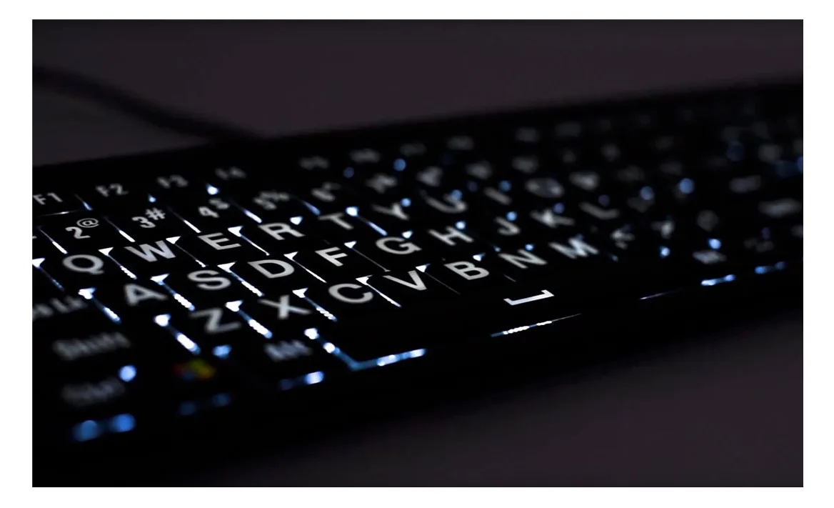 Logickeyboard Largeprint ASTRA 2 - Tastatur - hintergrundbeleuchtet - TL: Deutsch, QWERTZ, Ansicht 3