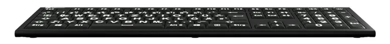 Logickeyboard Largeprint ASTRA 2 - Tastatur - hintergrundbeleuchtet - TL: Deutsch, QWERTZ, Ansicht 4