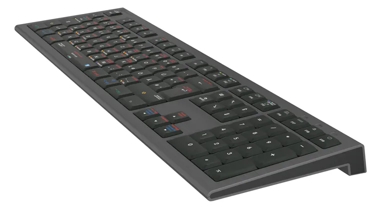 Logickeyboard LKB-OSX-A2M-DE - Kabelgebunden - USB - Scherenschalter - LED - Schwarz - TL: Deutsch, QWERTZ, Ansicht 2