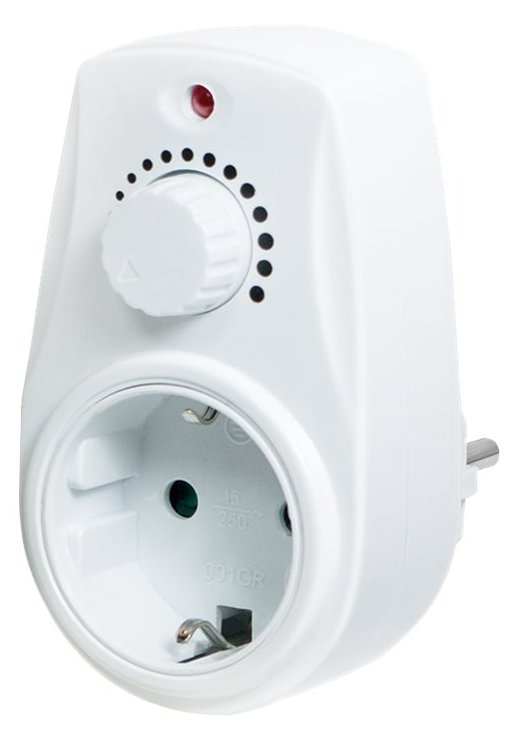 LogiLink Dimmer Weiß - Kindersicherung, LED-Anzeiger, bis 280 Watt