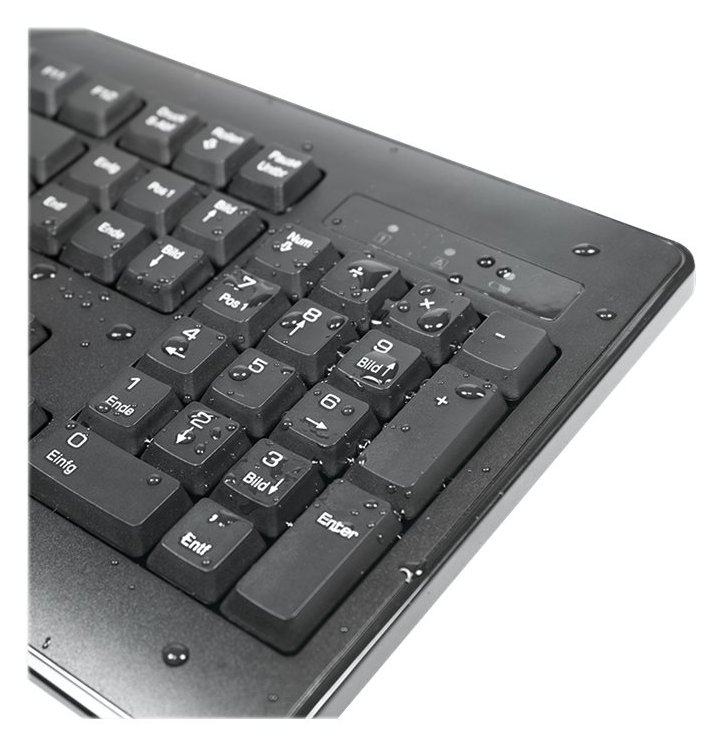 LogiLink Funk - Tastatur-und-Maus-Set - kabellos - TL: Deutsch, QWERTZ