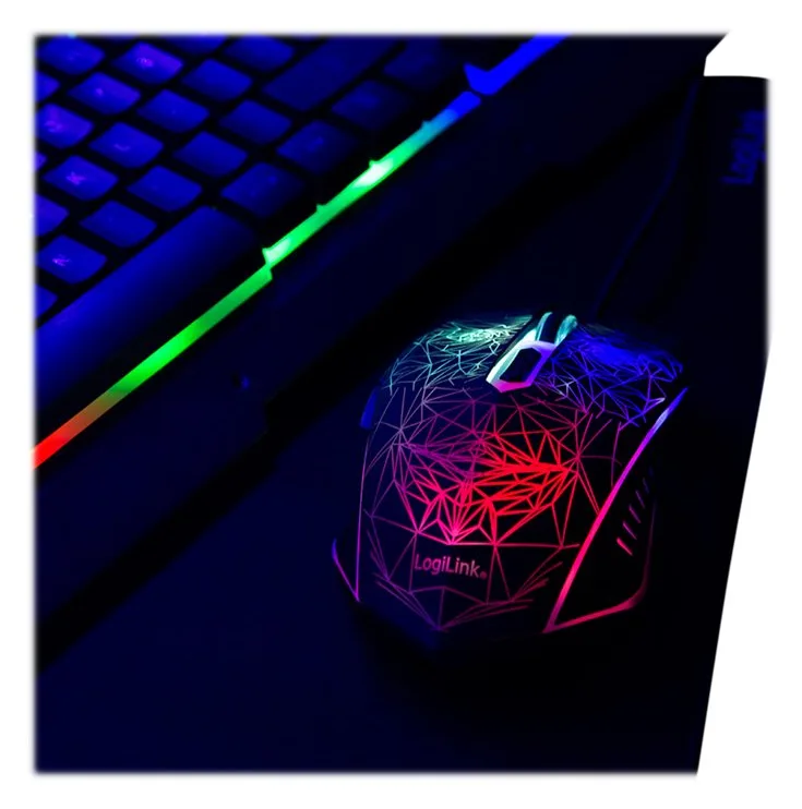 LogiLink Gaming Combination Set - Set aus Tastatur, Maus und Mauspad - TL: Deutsch, QWERTZ, Ansicht 5