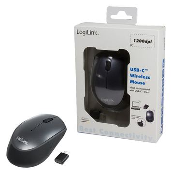 LogiLink Maus - optisch - 3 Tasten - kabellos - 2.4 GHz - kabelloser Empfänger (USB) von LumaTech