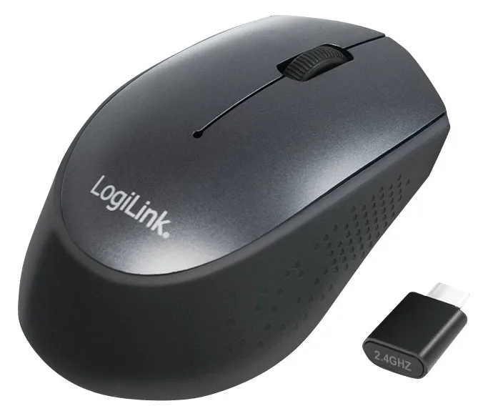 LogiLink Maus - optisch - 3 Tasten - kabellos - 2.4 GHz - kabelloser Empfänger (USB), Ansicht 4