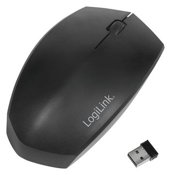 LogiLink Maus - rechts- und linkshändig - optisch - kabellos - 2.4 GHz, Bluetooth 4.2 - kabelloser Empfänger (USB) von LumaTech