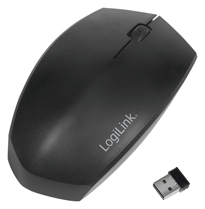 LogiLink Maus - rechts- und linkshändig - optisch - kabellos - 2.4 GHz, Bluetooth 4.2 - kabelloser Empfänger (USB)