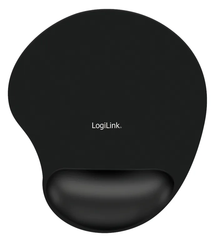 LogiLink Mauspad mit Handgelenkpolsterkissen - schwarz, Ansicht 2