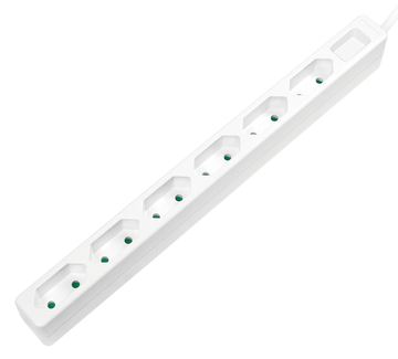 LogiLink Slim - Steckdosenleiste - Wechselstrom 250 V - 3400 Watt - Ausgangsanschlüsse: 6 (Eurostecker) von LumaTech