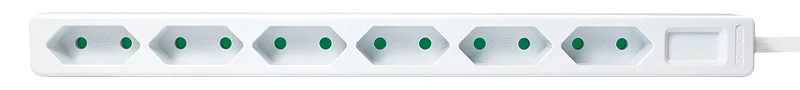 LogiLink Slim - Steckdosenleiste - Wechselstrom 250 V - 3400 Watt - Ausgangsanschlüsse: 6 (Eurostecker), Ansicht 2