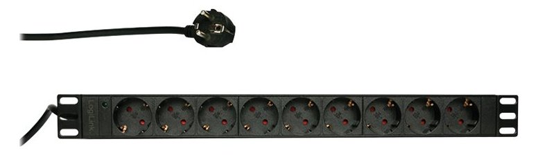 LogiLink Stromverteilungseinheit (Rack - einbaufähig) - Wechselstrom 250 V - Eingabe, Eingang CEE 7/7 von LumaTech