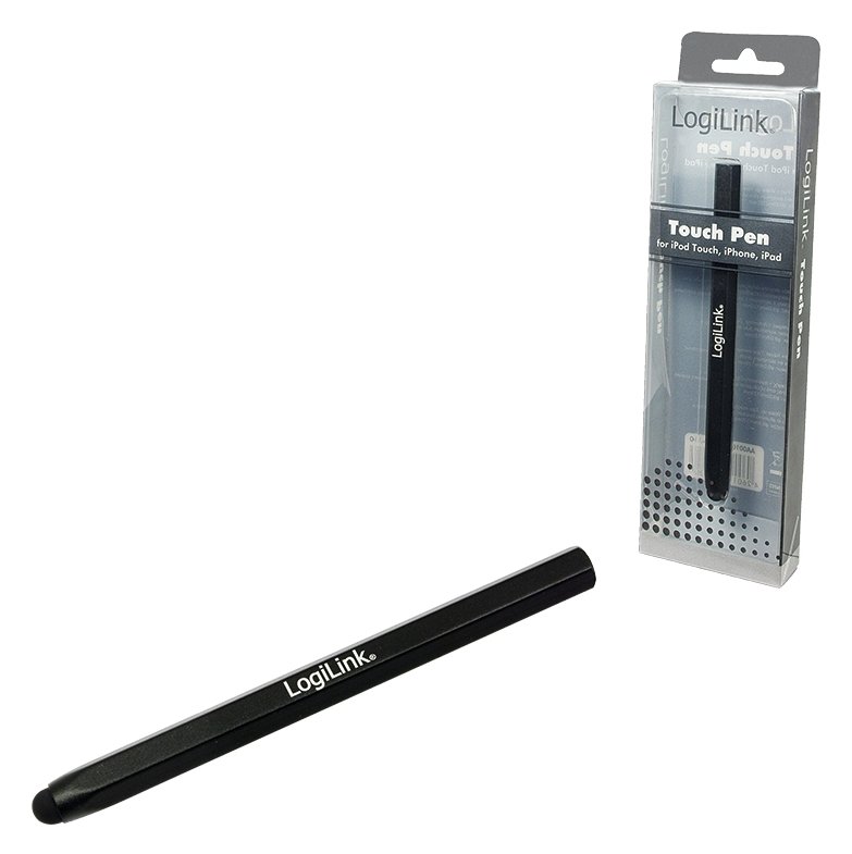 LogiLink Touch Pen - Stylus - Schwarz - für Apple iPad 1; 2; iPhone 3G, 3GS, 4, 4S; iPod touch (1G, 2G, 3G, 4G)