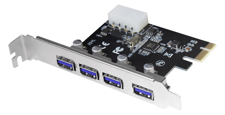 LogiLink USB 3.0 4-Port PCI Express Card - USB-Adapter von LumaTech