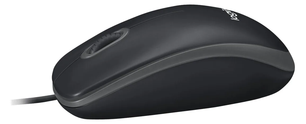 Logitech B100 - Maus - rechts- und linkshändig - Schwarz, Ansicht 4