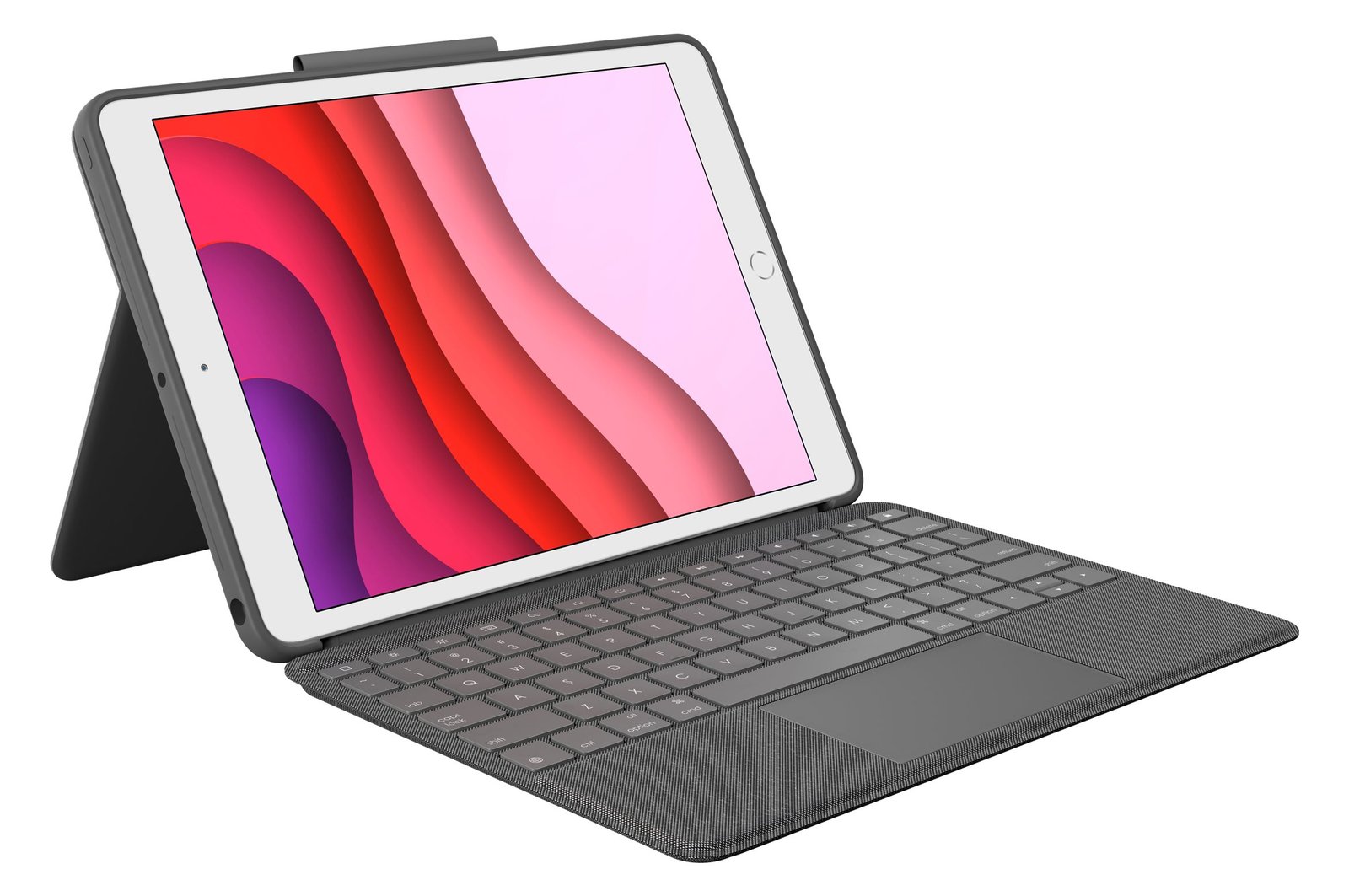 Logitech Combo Touch - Tastatur und Foliohülle - mit Trackpad - hintergrundbeleuchtet - TL: Deutsch, QWERTZ