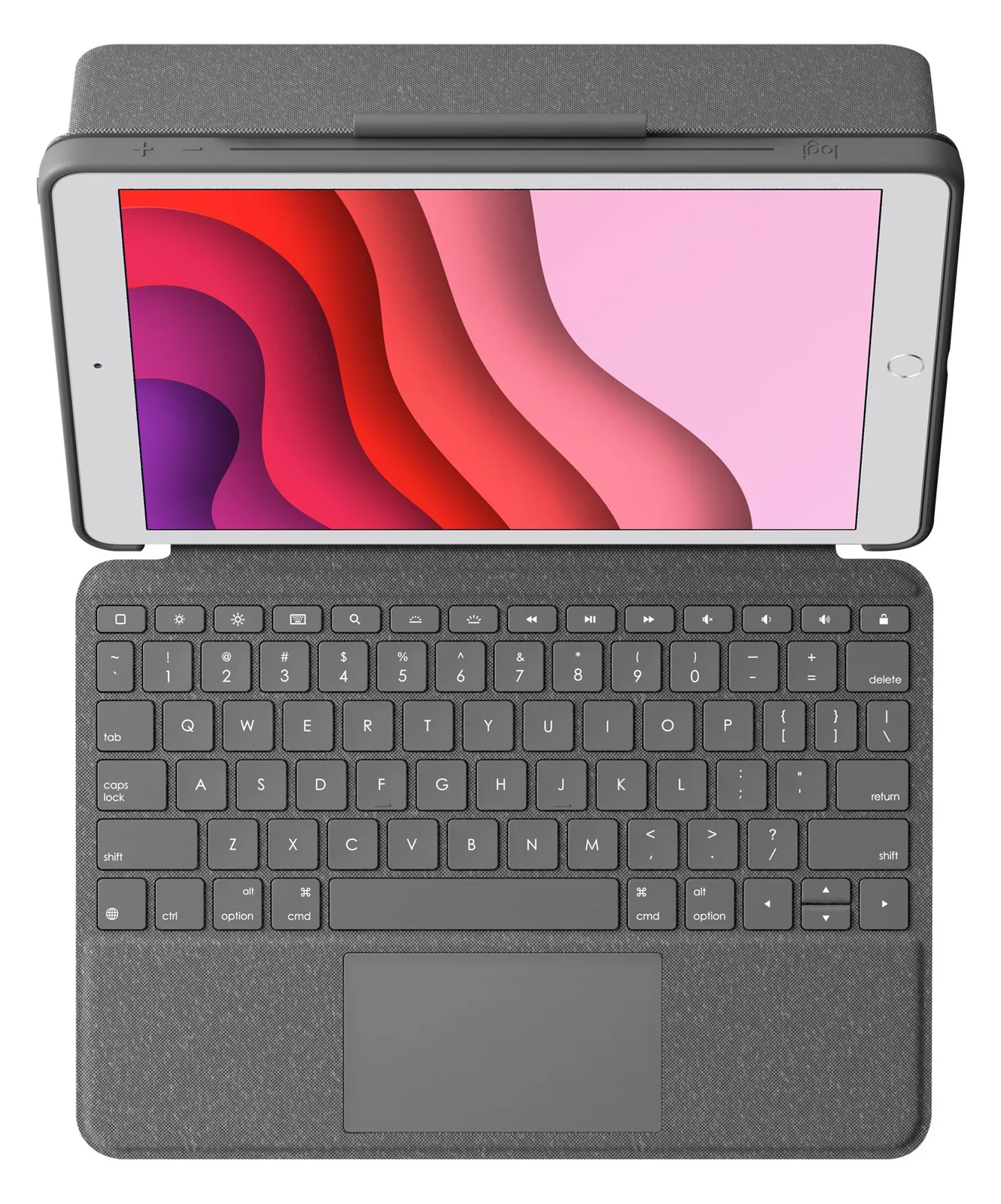 Logitech Combo Touch - Tastatur und Foliohülle - mit Trackpad - hintergrundbeleuchtet - TL: Deutsch, QWERTZ, Ansicht 4