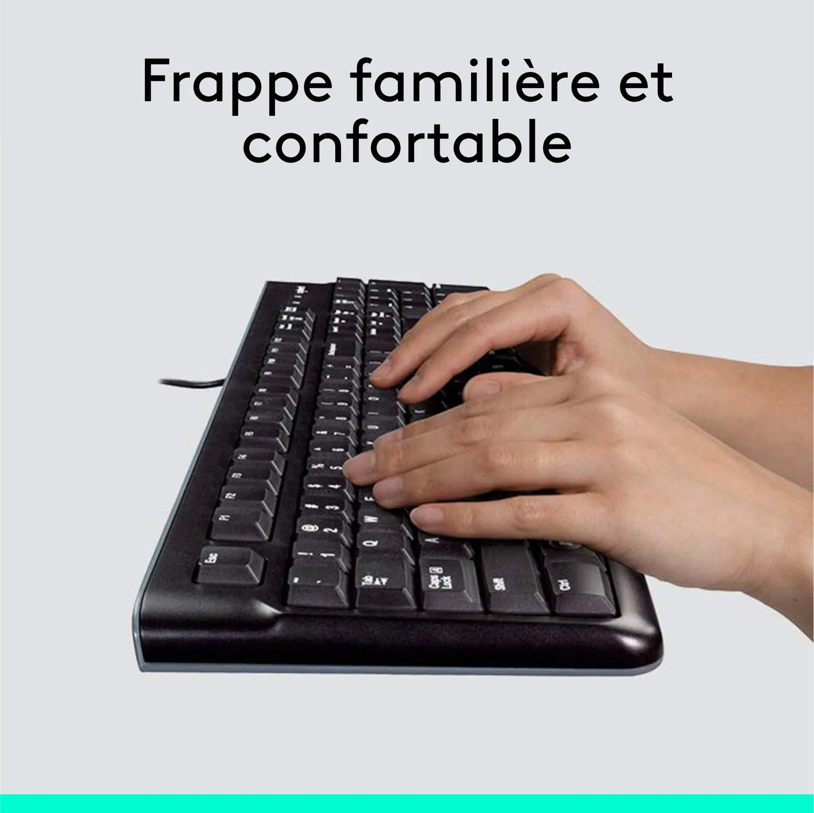 Logitech Desktop MK120 - Tastatur-und-Maus-Set - TL: Französisch, AZERTY, Ansicht 2