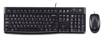 Logitech Desktop MK120 - Volle Größe (100%) - Kabelgebunden - USB - Schwarz - Maus enthalten - TL: Deutsch, QWERTZ von LumaTech