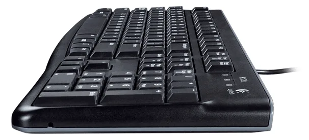 Logitech Desktop MK120 - Volle Größe (100%) - Kabelgebunden - USB - Schwarz - Maus enthalten - TL: Deutsch, QWERTZ, Ansicht 4