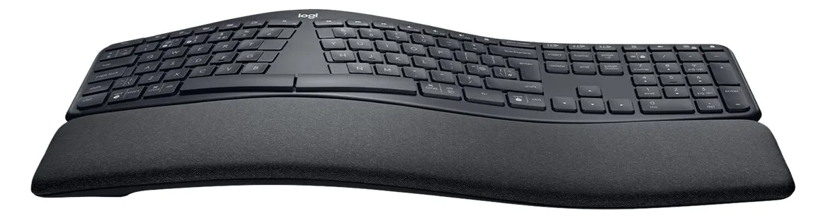 Logitech ERGO K860 - Tastatur - kabellos - 2.4 GHz, Bluetooth 5.0 - TL: Deutsch, QWERTZ, Ansicht 3