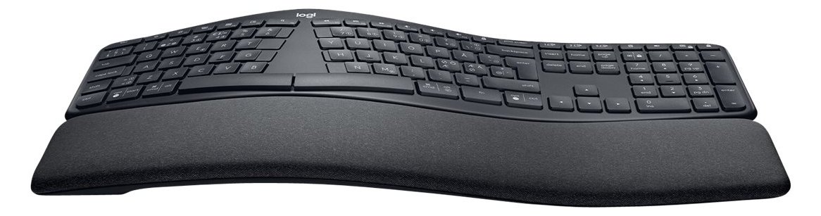 Logitech ERGO K860 - Tastatur - kabellos - 2.4 GHz, Bluetooth 5.0 - TL: Nordisch, QWERTY