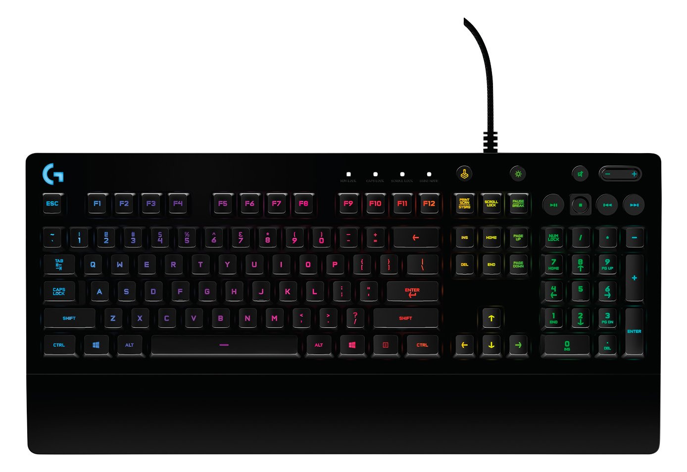 Logitech G G213 Prodigy Gaming Keyboard - Volle Größe (100%) - USB - RGB-LED - Schwarz - TL: Belgisch, AZERTY von LumaTech