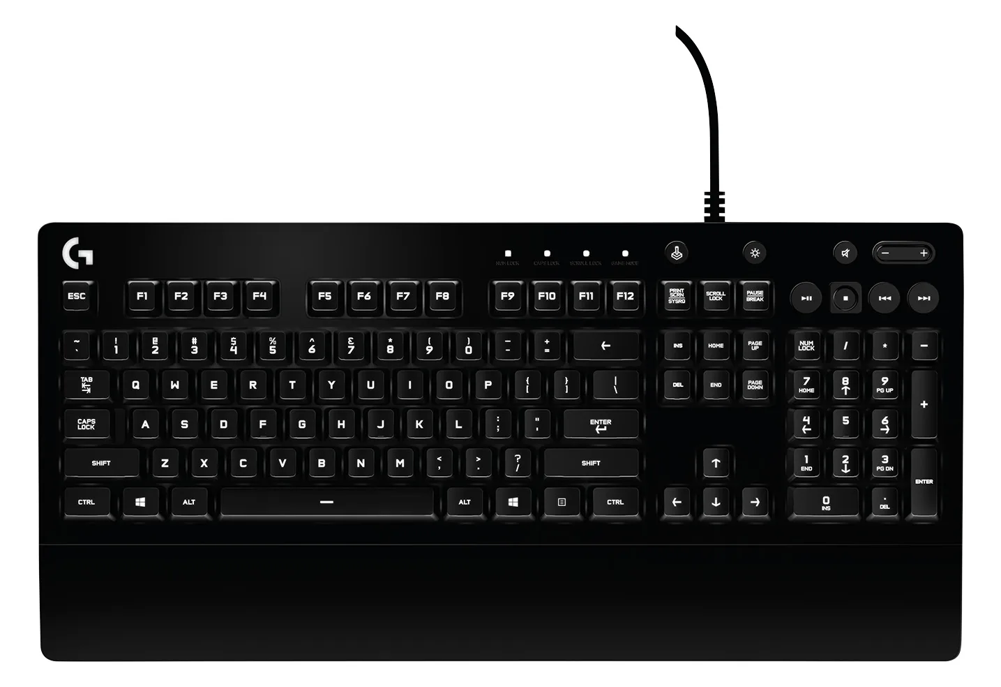 Logitech G G213 Prodigy Gaming Keyboard - Volle Größe (100%) - USB - RGB-LED - Schwarz - TL: Belgisch, AZERTY, Ansicht 3