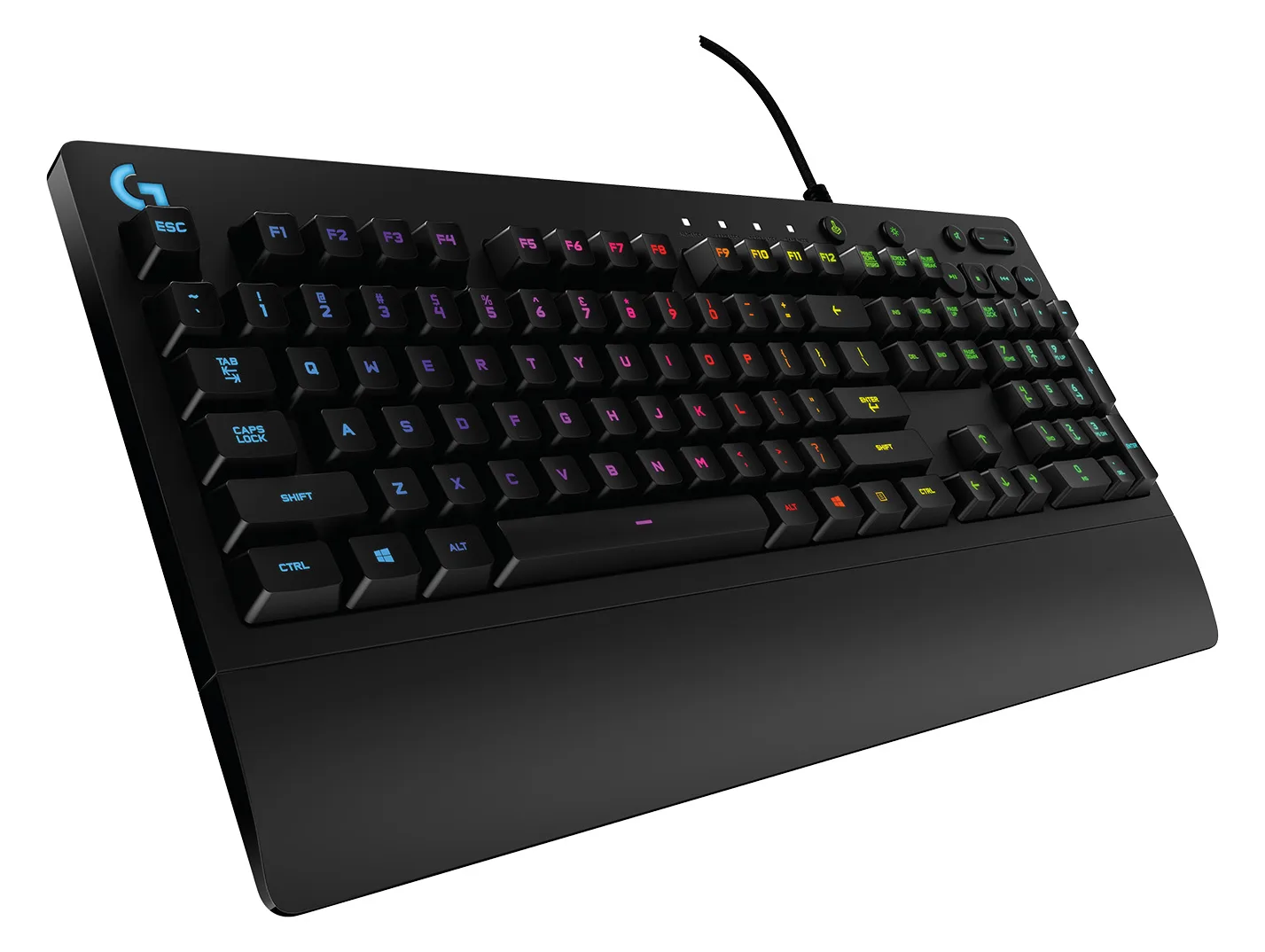 Logitech G G213 Prodigy Gaming Keyboard - Volle Größe (100%) - USB - RGB-LED - Schwarz - TL: Belgisch, AZERTY, Ansicht 4