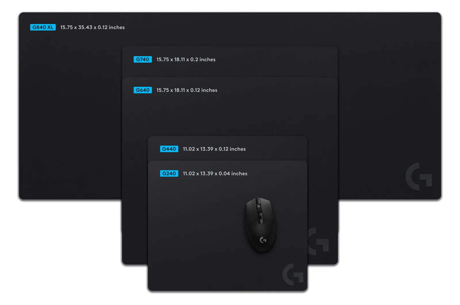 Logitech G G240 - Mauspad - Schwarz, Ansicht 2