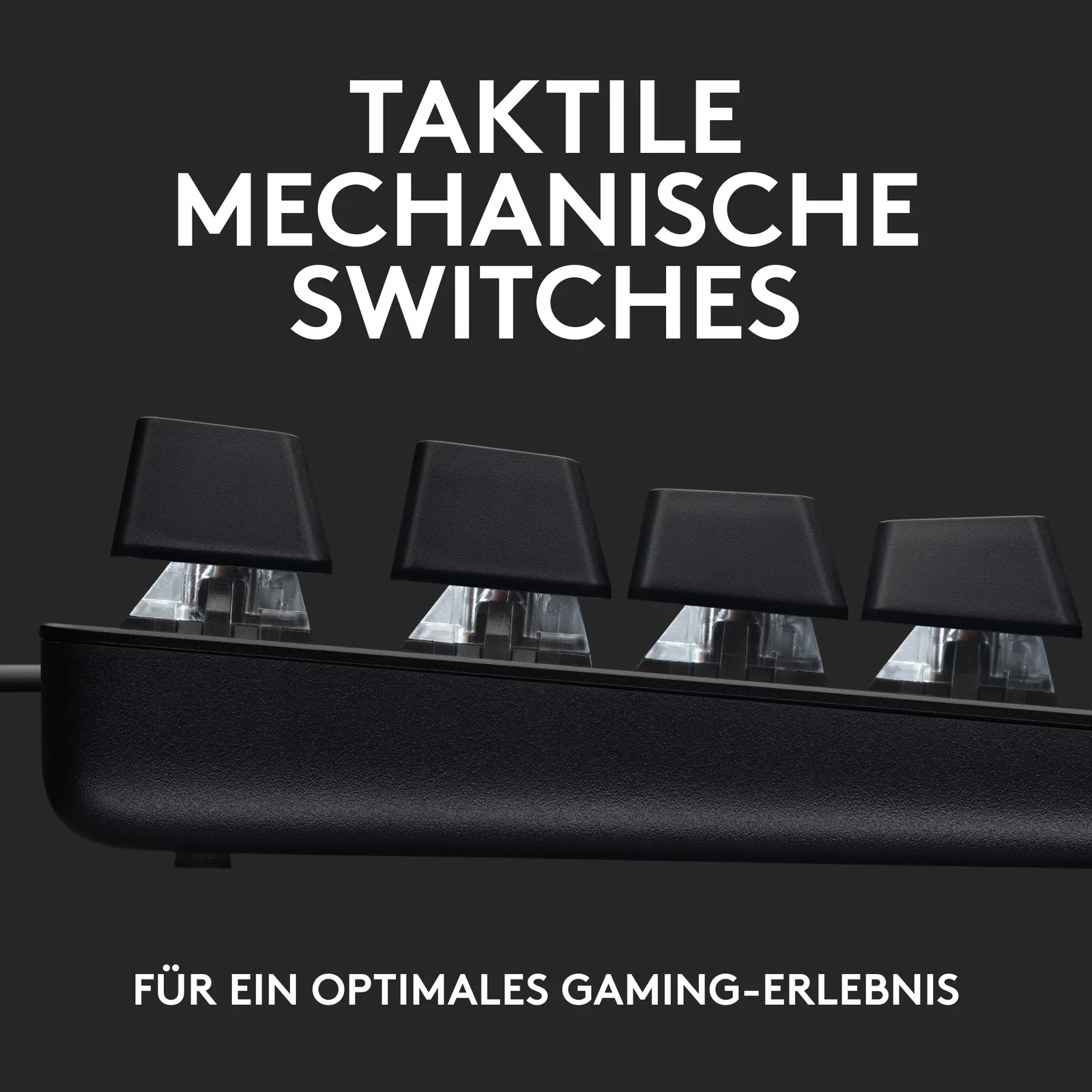 Logitech G G413 SE - Kabelgebunden - USB - Mechanischer Switch - LED - Schwarz - TL: Deutsch, QWERTZ, Ansicht 3