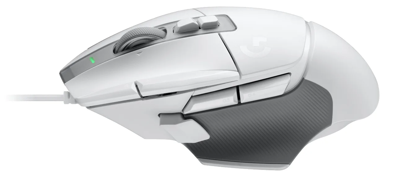 Logitech G G502 X Gaming-Maus+ G240 Gaming-Mauspad aus Stoff, rechts, Optisch, USB Typ-A, 25600 DPI, Weiß, Ansicht 2