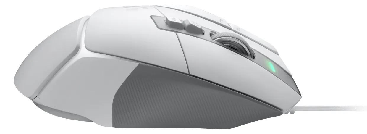 Logitech G G502 X Gaming-Maus+ G240 Gaming-Mauspad aus Stoff, rechts, Optisch, USB Typ-A, 25600 DPI, Weiß, Ansicht 3