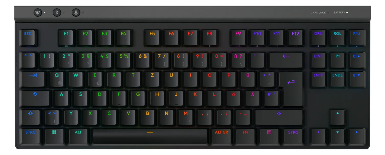 Logitech G G515 - Tastatur - LIGHTSPEED - TKL - TL: Deutsch, QWERTZ - schwarz, Ansicht 2