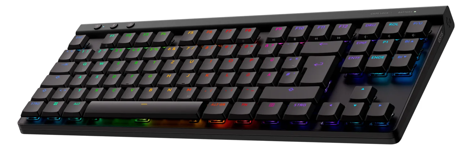 Logitech G G515 - Tastatur - LIGHTSPEED - TKL - TL: Deutsch, QWERTZ - schwarz, Ansicht 4