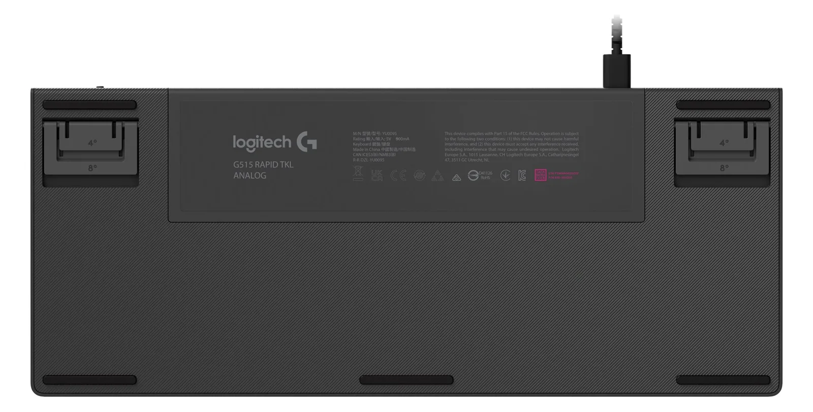 Logitech G G515 RAPID - Tastatur - low profile, analog - TL: US, QWERTY, Ansicht 3